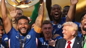 Trump Ikutan Selebrasi Chelsea Juara Piala Dunia Antarklub, Cole Palmer Mencak-mencak