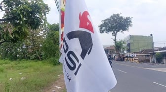 Bertebaran di Kota Solo, Lambang Gajah Bendera PSI Singgung Kesetiaan?