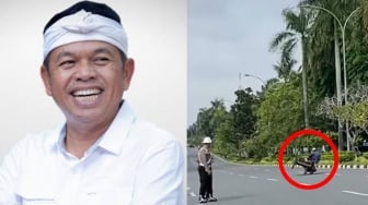 KDM Sampai Ngakak Lihat Bapak-bapak Pamer Standing Becak Motor Depan Polisi