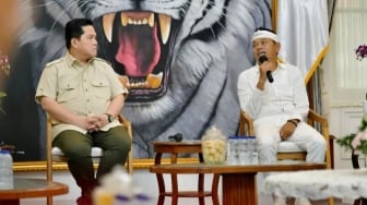 Erick Thohir dan Dedi Mulyadi Bahas Pengembangan Sepak Bola di Jawa Barat