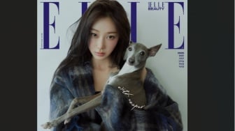 Giselle aespa Pamer Kedekatan dengan Anjingnya di Sampul Majalah Elle Korea