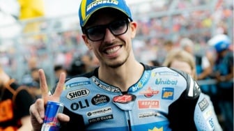 Dapat Giveaway Podium di GP Jerman, Alex Marquez Tetap Rayakan Hasilnya