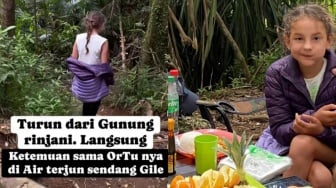 Viral! Bocah Bule Sendirian Taklukkan Gunung Rinjani, Netizen Sindir Tragedi Pendaki Brasil