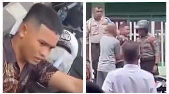 Gegara Suka Bolos, Polisi Ini Nangis Kejer usai Ditangkap Propam: Panik Kau Dek!