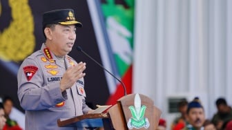 Kapolri Hadiri Apel Akbar Kokam di Sleman, Pimpin 23 Ribu Anggota Muhammadiyah Jadi Petani
