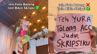 Bukan Minta Foto, Mahasiswi Ini Minta Persetujuan Skripsi ke Yura Yunita: ACC Jangan Teman-teman?