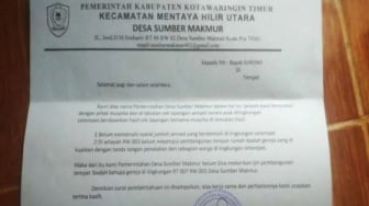 Viral Surat Penolakan Bangun Gereja di Sumber Makmur