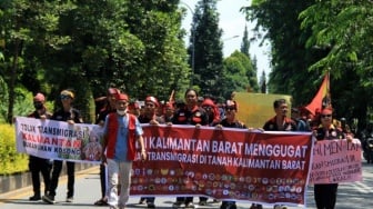 Aliansi Kalimantan Barat Menggugat Gelar Aksi Tolak Transmigrasi