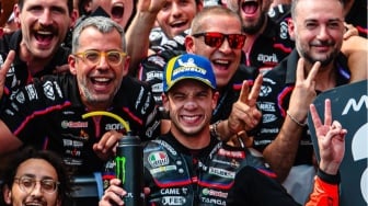 Aprilia di GP Ceko 2025: Marco Bezzecchi P2, Jorge Martin Raih Poin Perdana