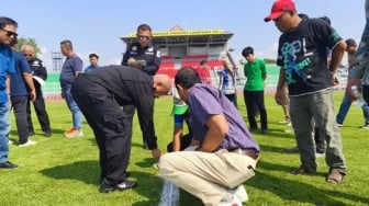 Stadion Sumpah Pemuda 'Diperiksa' Tim Mabes Polri Jelang Liga Super 2025, Ada Apa?