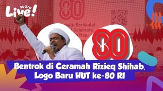 Suara LIVE! Bentrok Telan Korban di Ceramah Rizieq Shihab, Sosok Pembuat Logo Baru HUT ke 80 RI