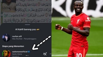 Sedang Live Ngaji, Pemuda Indonesia Ini Kaget Difollow dan Ditonton Sadio Mane