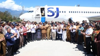 Sriwijaya Air Terbangi Wamena, Wamendagri Harap Berharap Kesejahteraan Masyarakat