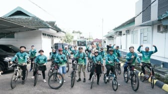Komunitas Gowes Pegadaian Medan Beri Santunan ke Panti Asuhan