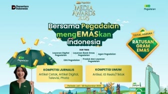 Pegadaian Media Awards 2025 Resmi Dibuka, Perebutkan Total Hadiah Ratusan Gram Emas