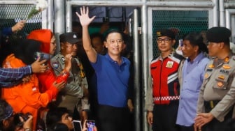 Senyum Bahagia Tom Lembong saat Bebas dari LP Cipinang