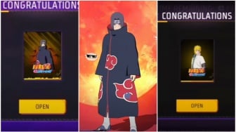 37 Kode Redeem FF Terbaru 3 Agustus: Ada Skin Itachi, Bundle, dan Emote