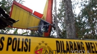 BREAKING NEWS! Pesawat FASI PK S216 Jatuh di Ciampea Bogor, Pilot Meninggal Dunia
