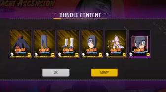 45 Kode Redeem FF Terbaru 4 Agustus 2025: Klaim Mythos Fist, Skin Itachi, dan SG2