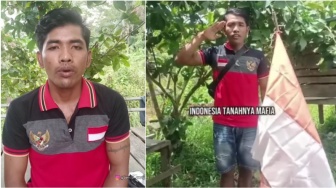 Viral Pria Ubah Lirik Lagu Indoesia Raya, Masukan Kata Sindiran 'Mafia dan Koruptor'