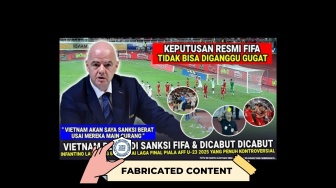 CEK FAKTA: Vietnam Disanksi FIFA Usai Lawan Indonesia?