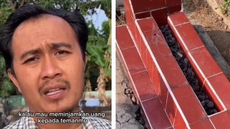 Niat Tagih Utang Berubah Jadi Tangis: Kisah Pria di Depan Pusara Sahabatnya Bikin Nyesek