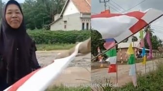 Kalahkan One Piece, Ibu Ini Viral Pasang Bendera Inggris Sambut Kemerdekaan RI
