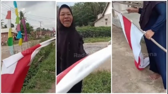 One Piece Jadi Polemik di Indonesia, Ibu Ini Santai Kibarkan Bendera Inggris di Depan Rumah