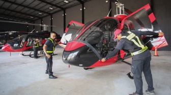 Mengintip Tempat Penyewaan Helikopter di Bandara Soekarno-Hatta