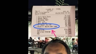 Viral Struk Restoran Tagih Royalti Musik dan Lagu Rp 29 Ribu, Pengunjung Kaget!
