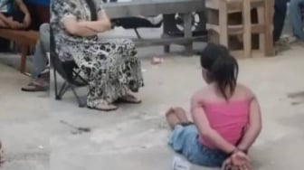 Viral Bocah Perempuan di Palas Dituduh Curi Jajanan di Warung, Tangan-Kaki Diikat, Disundut Rokok