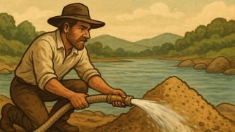 Perjuangan Penambang Emas Tradisional Bertahan Demi Hidupi Keluarga