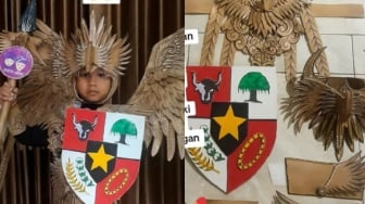 Ibu Ini Viral Ciptakan Kostum Garuda Level Dewa untuk Anaknya, Hasilnya Bikin Minder