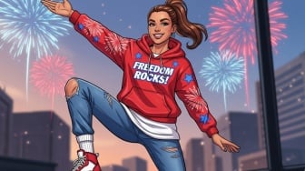 Tips Padukan Sepatu Sporty dengan Outfit Merah Putih untuk Street Style