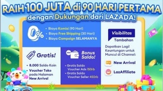 Baru Coba Jualan Online? Raih Omzet Rp 100 Juta dengan Program 90 Hari Lazada
