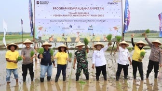 Bank Mandiri Wirausahakan Petani Kebumen, Wujudkan Ketahanan Pangan Nasional