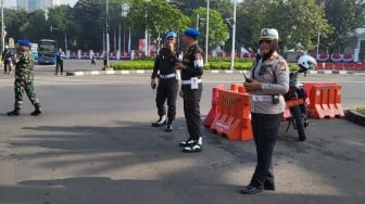 Polisi dan TNI Siaga, Lalin Sekitar Istana Negara Dialihkan Selama Dua Hari, Ada Apa?