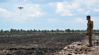 Penggunaan Teknologi Drone untuk Penanaman Padi di Cetak Sawah Rakyat
