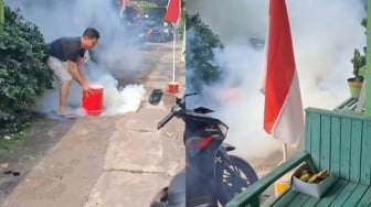 Viral Gas Air Mata Demo Pati di Perkampungan, Nyasar atau Sengaja Ditembakkan?