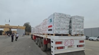 Terobos Blokade, 3 Truk Bantuan Baznas Bersama Mishr Al Kheir Berhasil Masuk Rafah