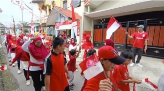 Semarakkan HUT ke-80 RI, Kelurahan Sidorame Barat 1 Gelar Jalan Sehat