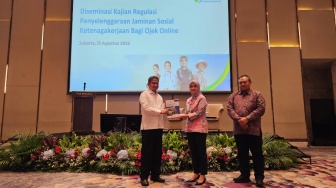 BPJS Ketenagakerjaan Serahkan Kajian Perlindungan Ojek Online, Bagian dari Meaningfull Participation