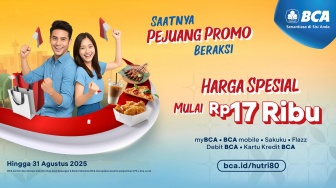 BCA Hadirkan Promo Mulai Rp17 Ribu bagi Nasabah Setia di HUT ke-80 RI