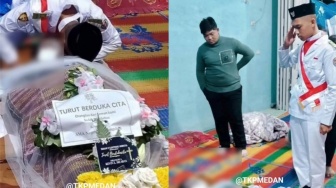 Tegar di Tengah Duka, Anggota Paskibraka Humbahas Tetap Kibarkan Merah Putih Meski Ayahnya Meninggal