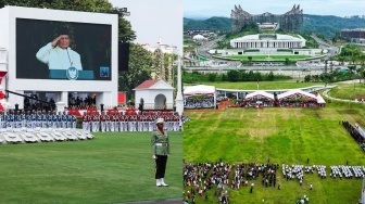 Beda Upacara Kemerdekaan di Istana Merdeka vs IKN, Ada yang Lapangannya Bopeng