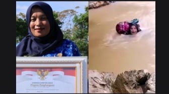 Kisah Bidan Dona Viral Seberangi Sungai hingga Dihadang Harimau, Kini Jadi Nakes Teladan Sumbar!