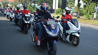 Komunitas Motor Matic Tempuh 800 Km Rayakan Hari Jadi Federal Oil
