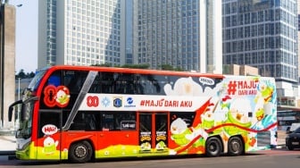 Bus Transjakarta Jadi Galeri Seni Berjalan Berkat Sentuhan Kreator Lokal