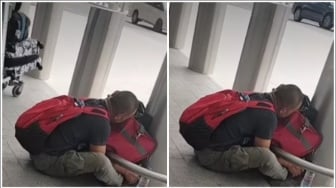 Viral! Momen Memilukan Pelaut Menangis di Bandara Abu Dhabi Usai Mendengar Anaknya Meninggal Dunia