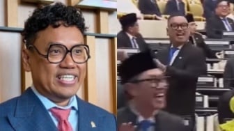Kompak Joget Bareng Eko Patrio dkk saat Sidang Tahunan MPR, Uya Kuya: Kita DPR tapi Kita Artis!